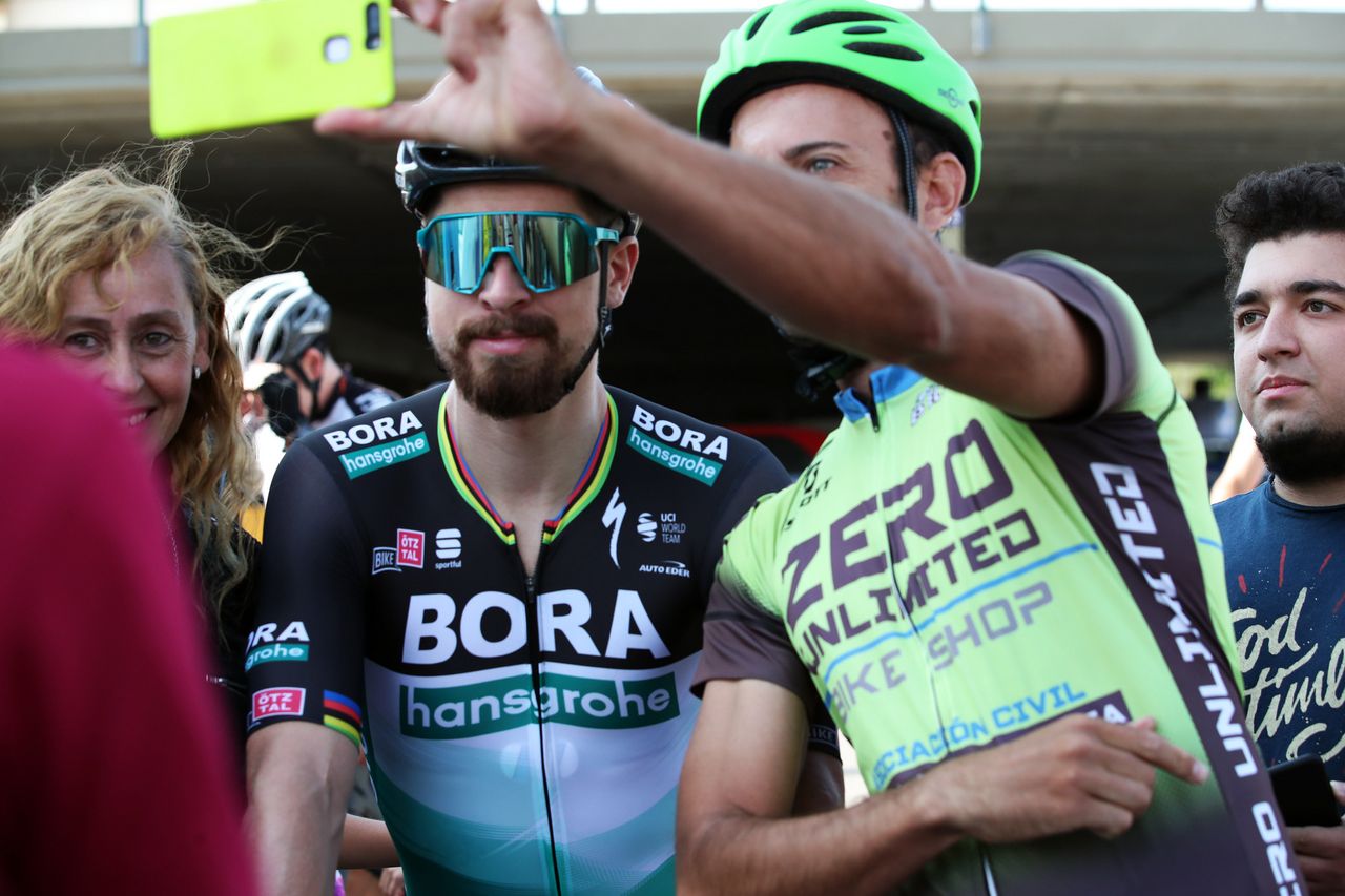 peter Sagan always draws a crowd