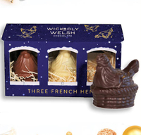 12. Wickedly Welsh Three French Hens chocolate - View at Wickedly Welsh