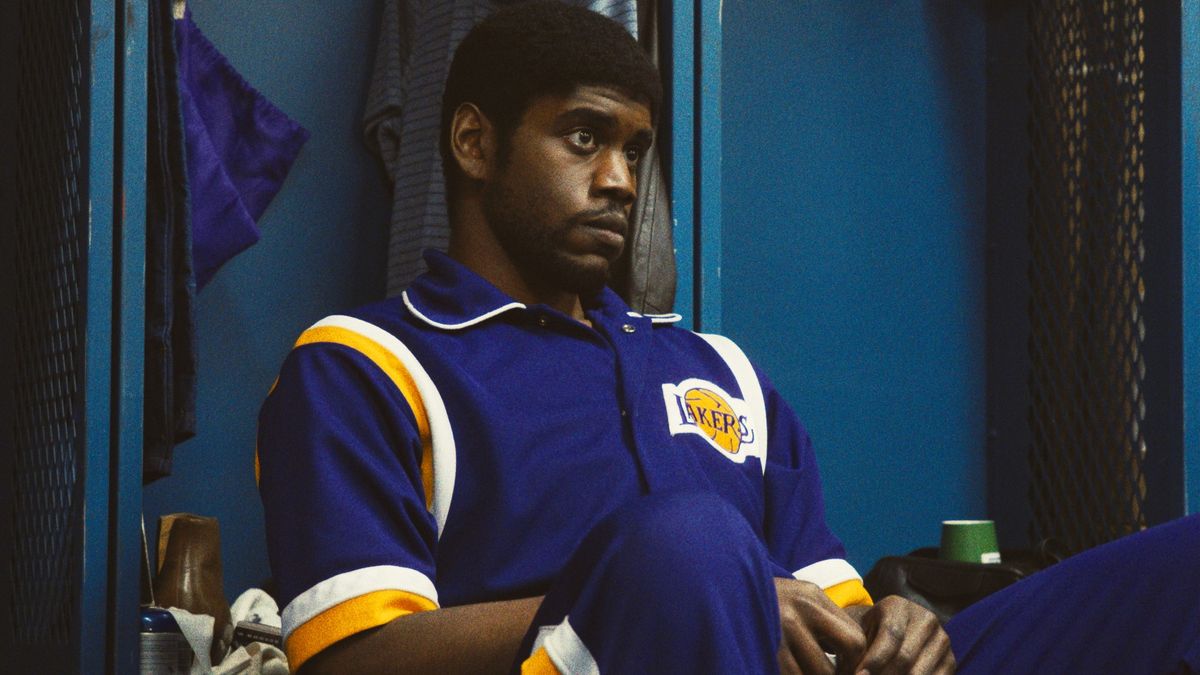 Quincy Isaiah as Magic Johnson sulking in Winning Time season 2