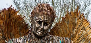 "Knife Angel" photography competition raises awareness of anti-violence