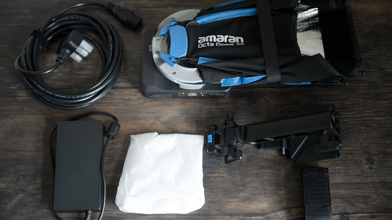 An Amaran Ray 120c portable video light