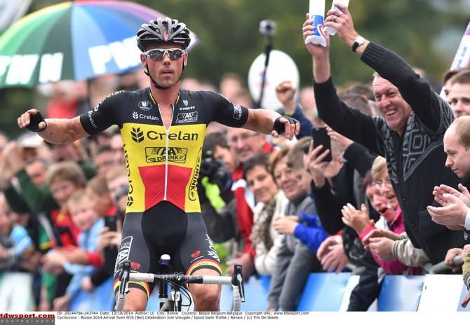Sven Nys (Crelan-AA Drink) take the win in the opening roude of the Bpost bank trofee
