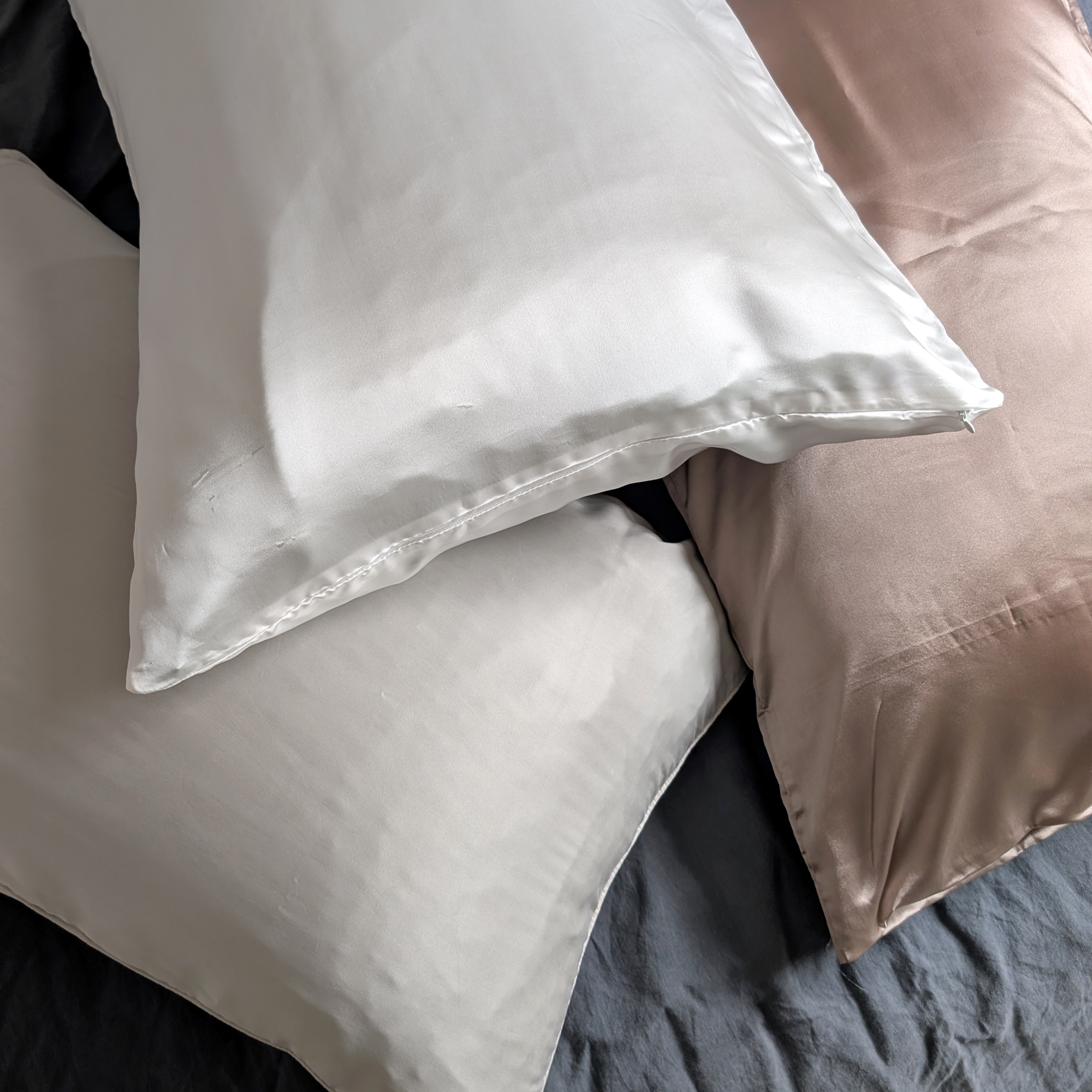 Three of the best silk pillowcases being tested