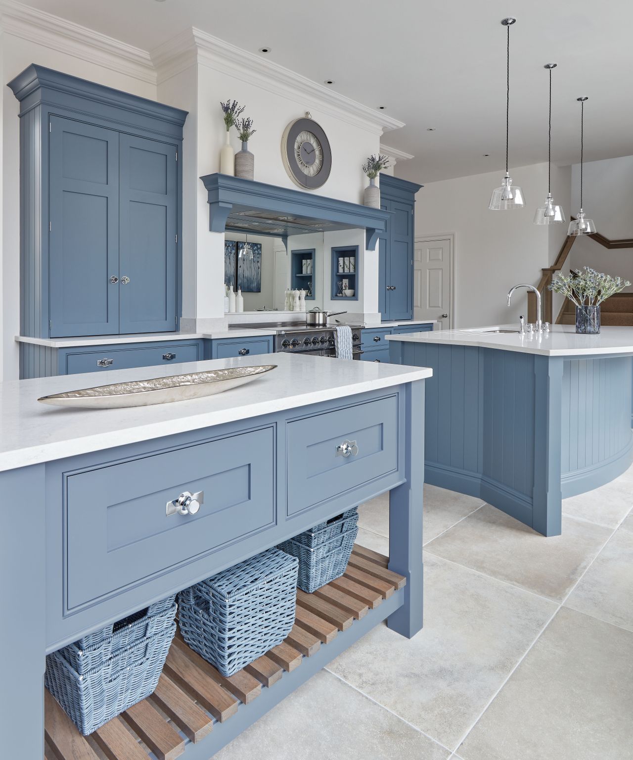 Powder blue kitchens: Is this popular shade the new green? | Homes ...