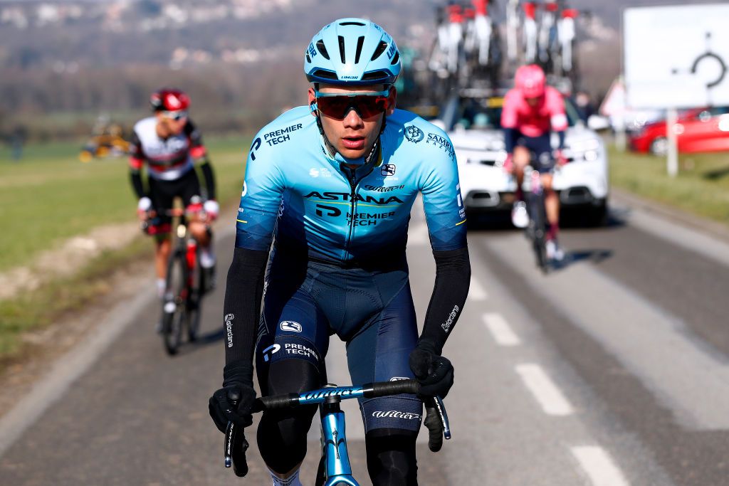 SAINTCYRLECOLE FRANCE MARCH 07 Matteo Sobrero of Italy and Team Astana Premier Tech during the 79th Paris Nice 2021 Stage 1 a 166km stage from SaintCyrlEcole to SaintCyrlEcole ParisNice on March 07 2021 in SaintCyrlEcole France Photo by Bas CzerwinskiGetty Images