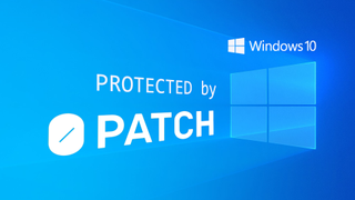 A promotional image by security software company 0patch, for its intended security update package for Microsoft Windows 10
