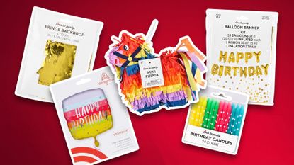 A selection of CVS birthday party supplies