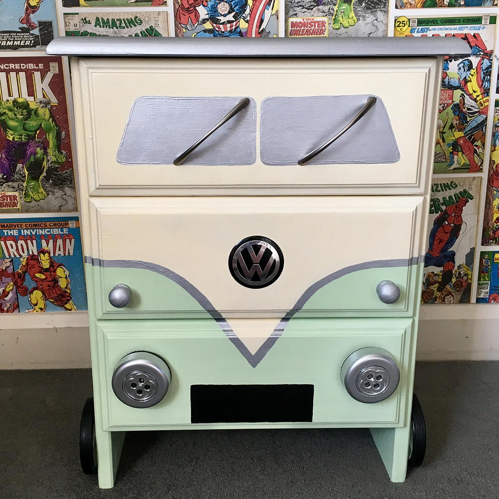 These VW camper van upcycled chest of drawers cost only £25! | Ideal Home