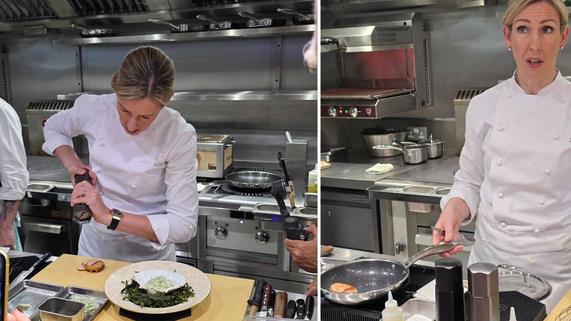 Clare Smyth Corenucopia using hexclad product