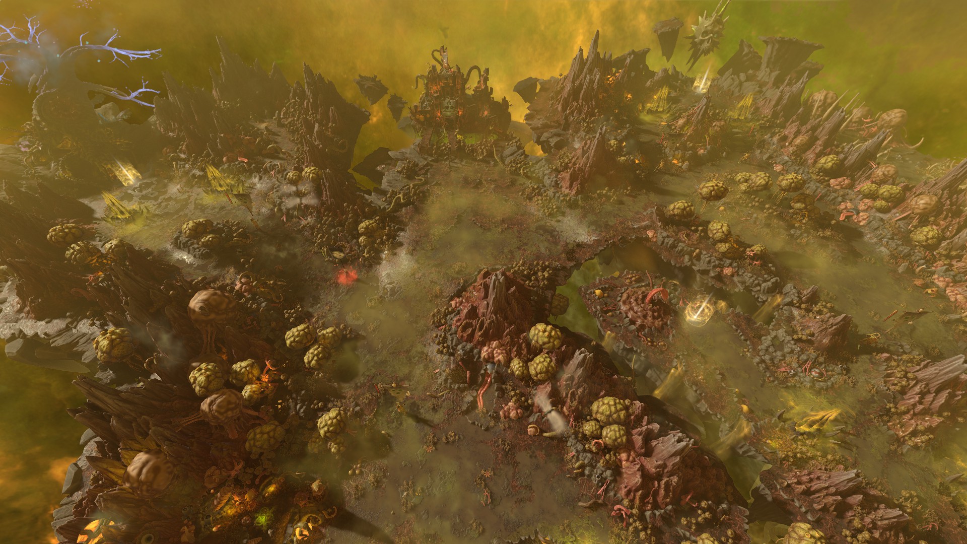 Nurgle's chaos realm in Total War: Warhammer 3