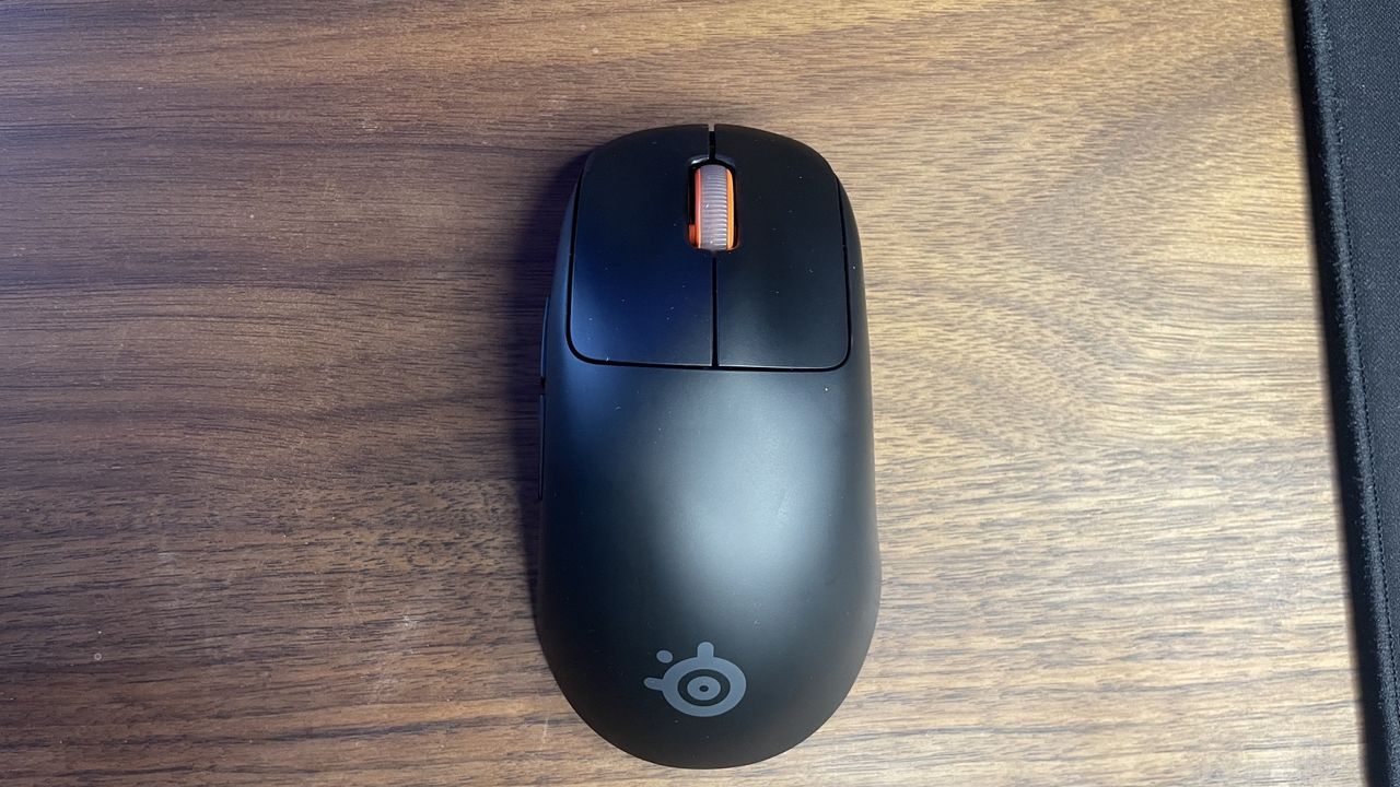 A Steelseries Rival Pro gaming mouse.