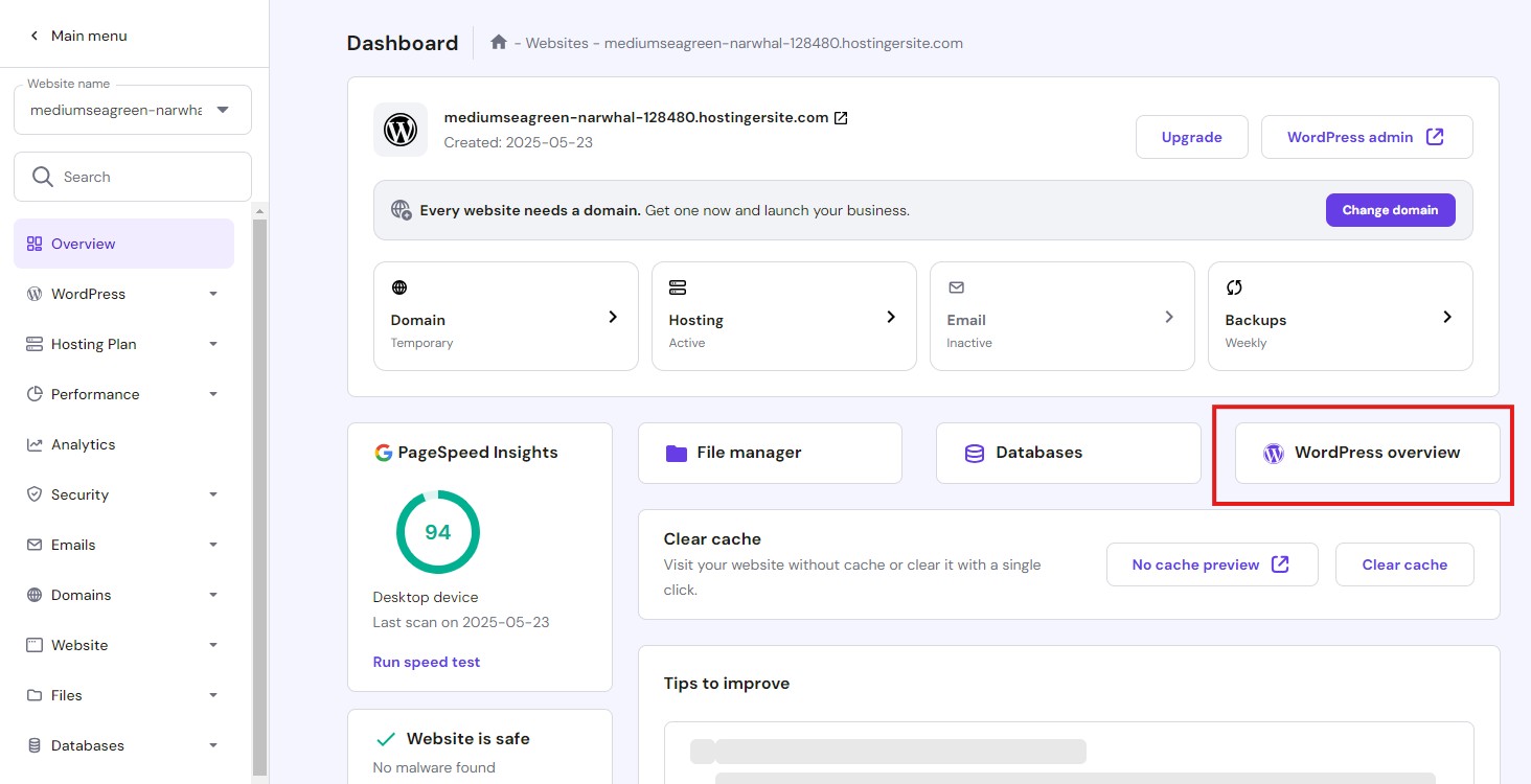 Hostinger documentation
