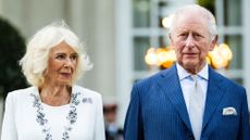 King Charles III and Queen Camilla attend a Garden Party on day one of their State Visit to the United States of America, on April 27, 2026