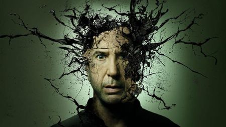 David Schimmer turning into a tree in promo art for Goosebumps: The Vanishing