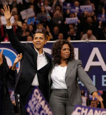Oprah Winfrey With Barack Obama 