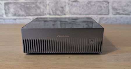 The Asus Ascent GX10 on a desk