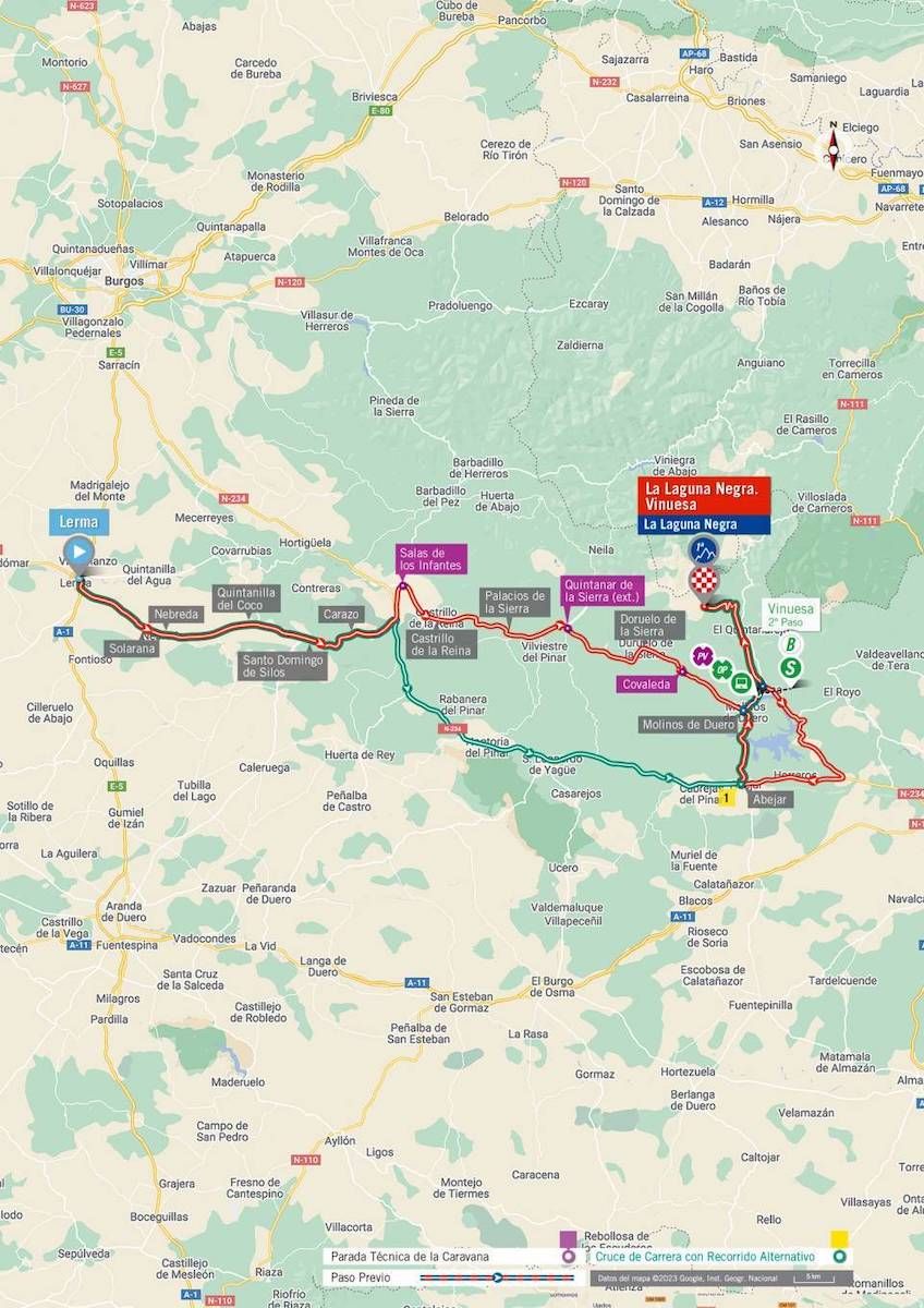 Route of stage 11 of la Vuelta a Espa&ntilde;a 2023