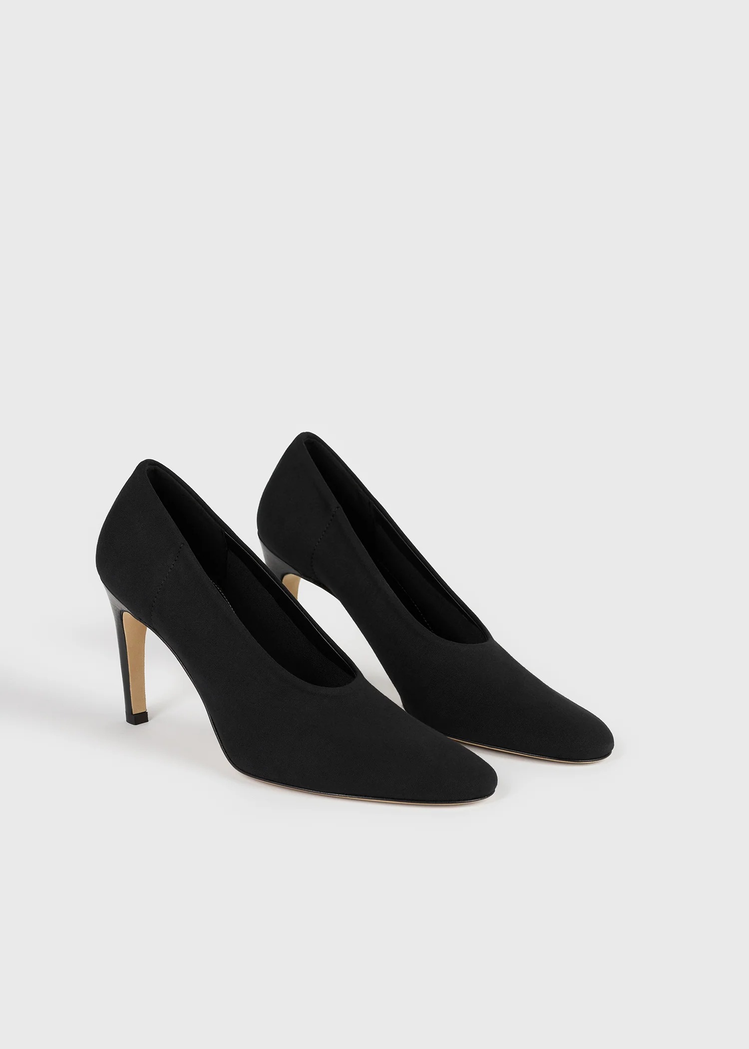 Slip Jersey Pumps Black - 35