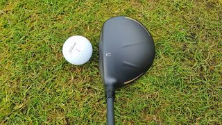 Cobra LTDx fairway wood head at address