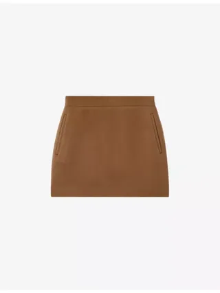 Blake Atelier Brushed Wool Mini Skirt