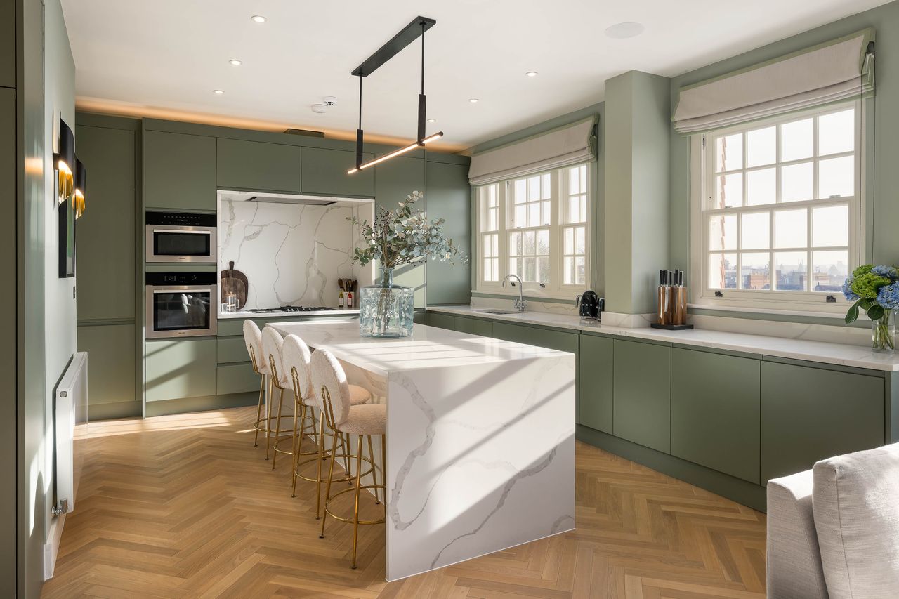 Images of the penthouse and garden at Campden House