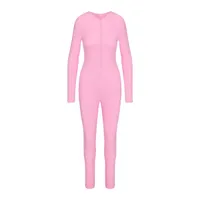Skims Logo Pointelle Henley Onesie:was £128now £60 at Skims (save £68)