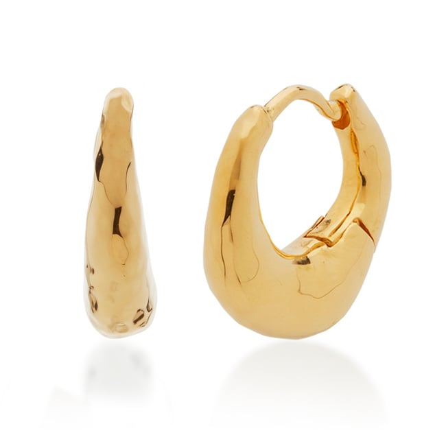 Gold Vermeil Deia Huggie Earrings