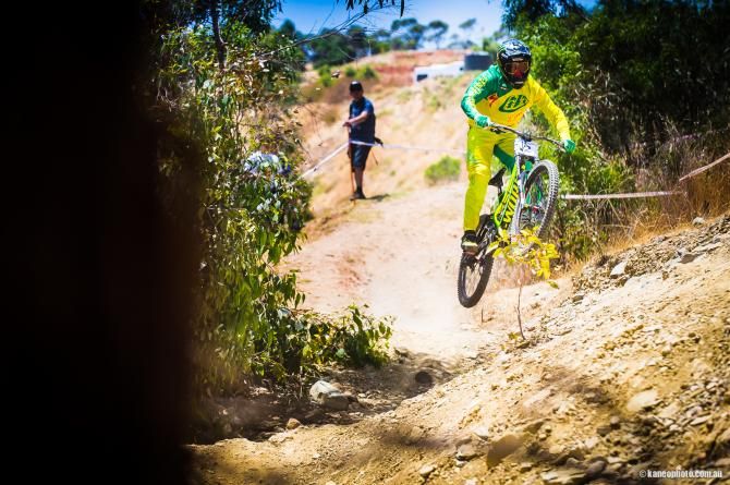 Troy Brosnan leads the Australian downhill national series with one round remaining