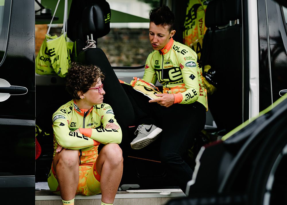 Al&eacute;-Cipollini teammates at the Women's Tour