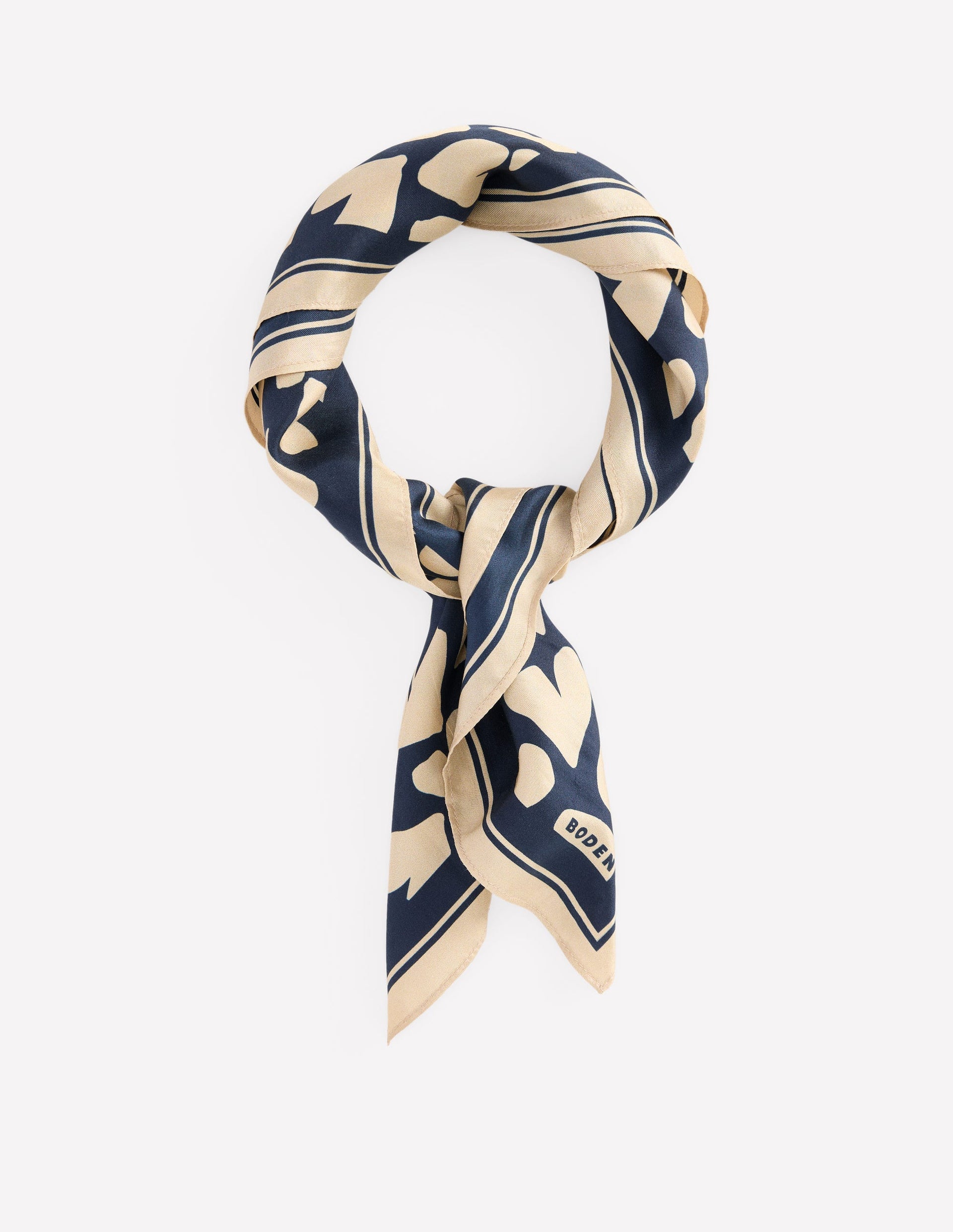 Elisabeth Silk Square Scarf-Heart Scatter