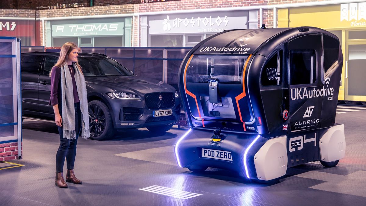 Jaguar Land Rover autonomous pod