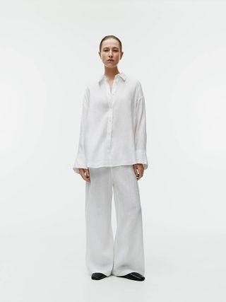 Loose Linen Shirt - White - Arket Gb