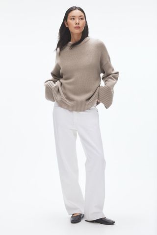 Oversized Cashmere-Blend Jumper