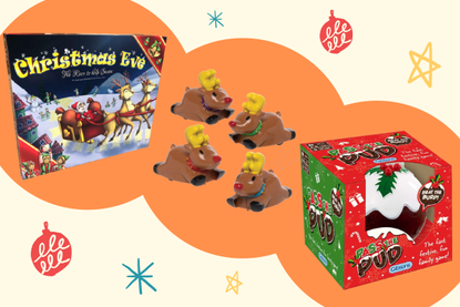 a collage of the best Christmas games for the family