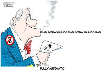 Political cartoon U.S. liberals gun control