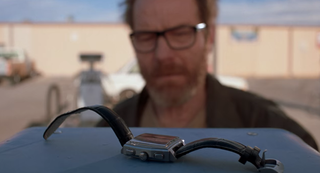 walter white leaving wristwatch on payphone in breaking bad
