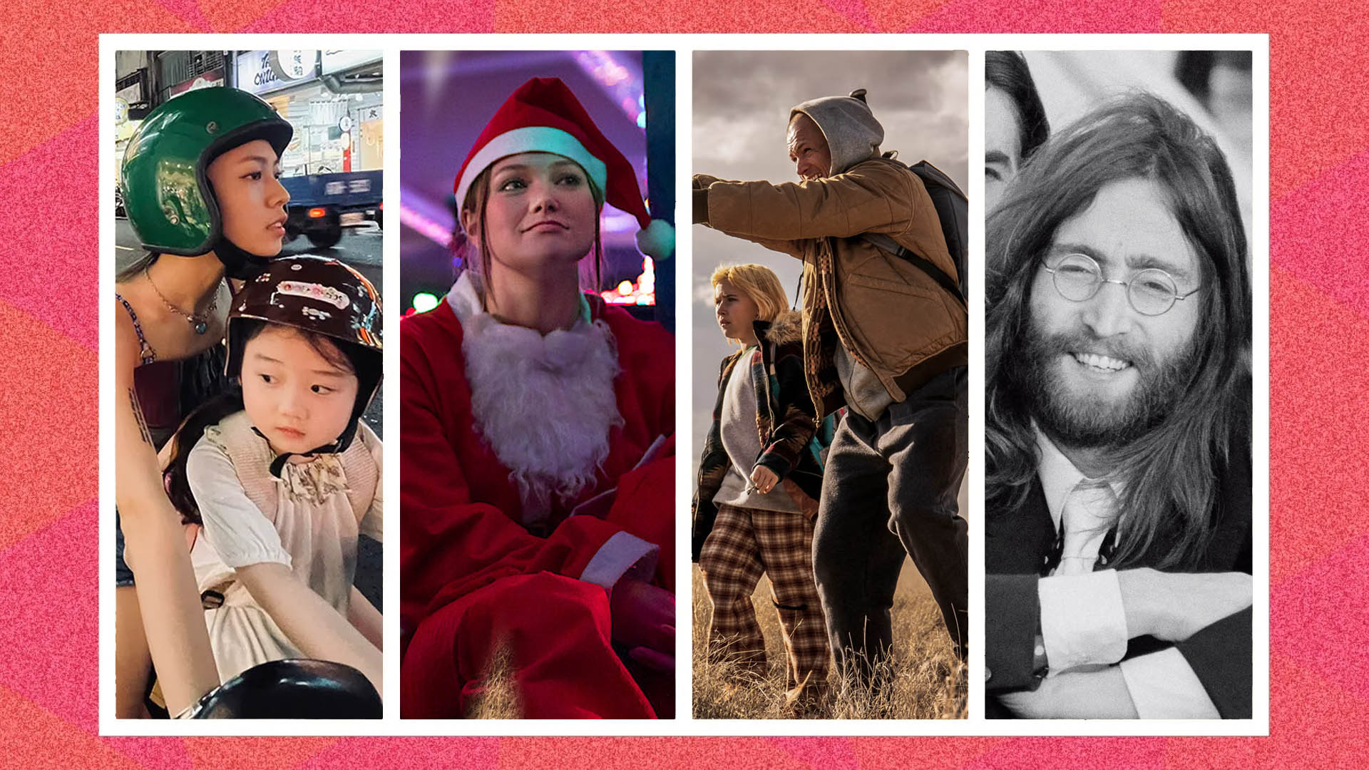 Four screengrabs from shows and films.