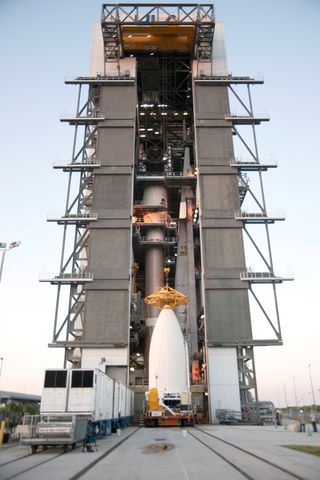 AFSPC-5 Payload Mating Distant View