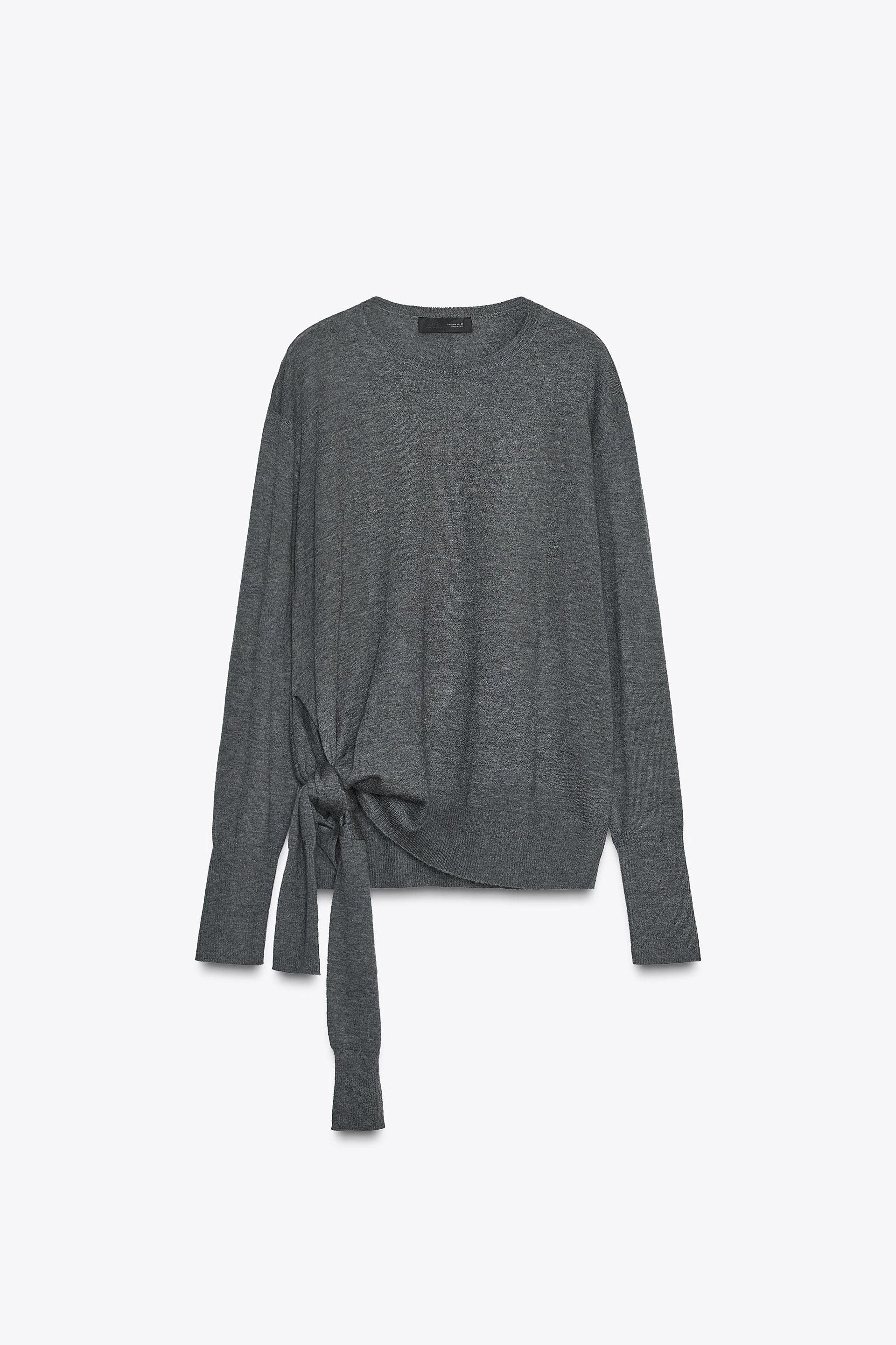Wool Knit Knot Sweater