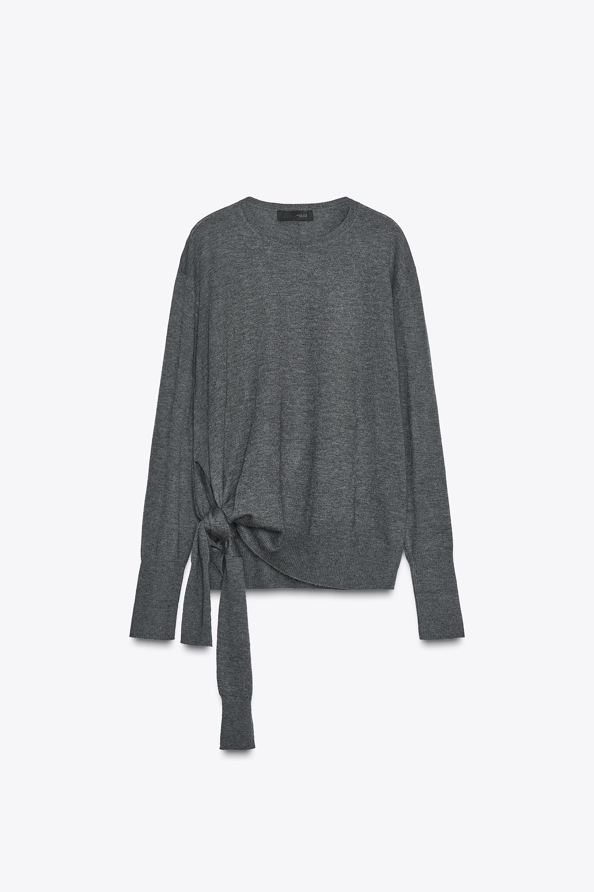 Wool Knit Knot Sweater