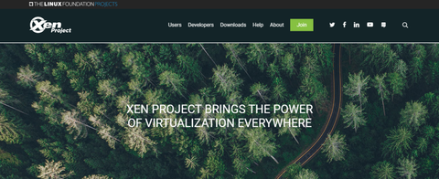 Xen Project website screenshot