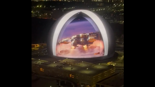 The Vegas Sphere doing a 3D immersive Xbox ad campaign.