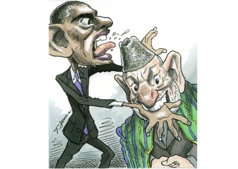 Karzai bites the hand that feeds him