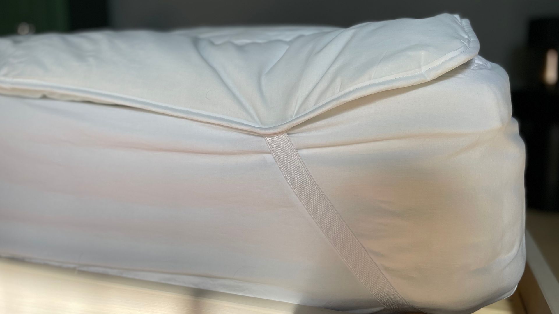 The White Company Hypoallergenic Topper end of bed