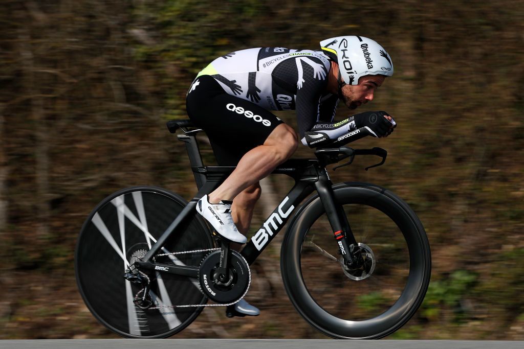 GIEN FRANCE MARCH 09 Victor Campenaerts of Belgium and Team Qhubeka Assos during the 79th Paris Nice 2021 Stage 3 a 144km Individual Time Trial stage from Gien to Gien 147m ITT ParisNice on March 09 2021 in Gien France Photo by Bas CzerwinskiGetty Images