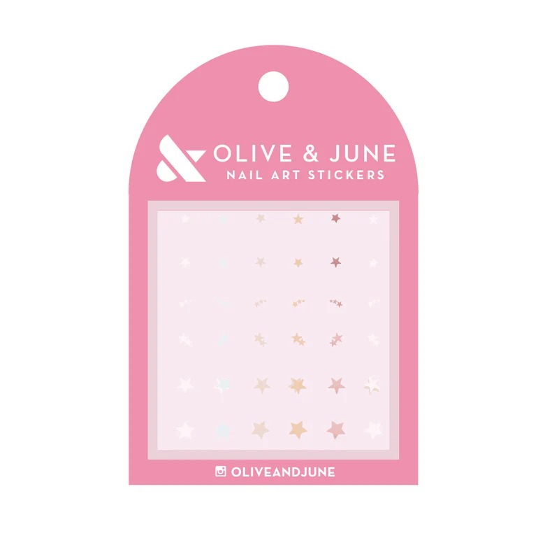 oliveandjune, Shimmery Stars Nail Stickers