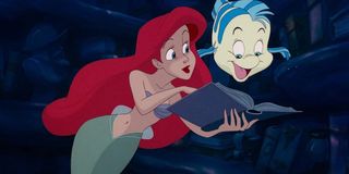 Ariel and Flounder Part of Your World song in The Little Mermaid