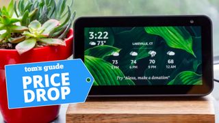 Amazon Echo Show 5 with deal tag