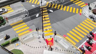 The McDonald's crosswalk in Kuala Lumpur