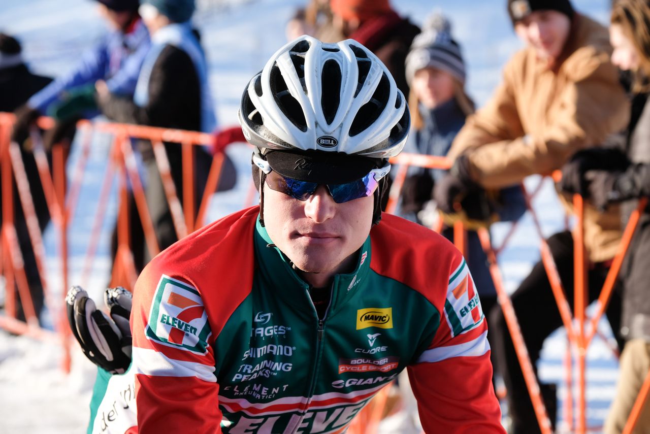 Denzel Stephenson (Boulder Junior Cycling) on the front row
